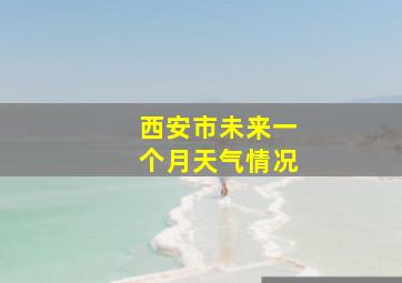 西安市未来一个月天气情况