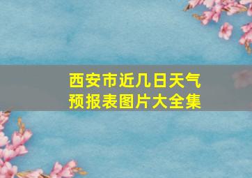 西安市近几日天气预报表图片大全集