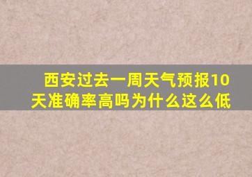 西安过去一周天气预报10天准确率高吗为什么这么低