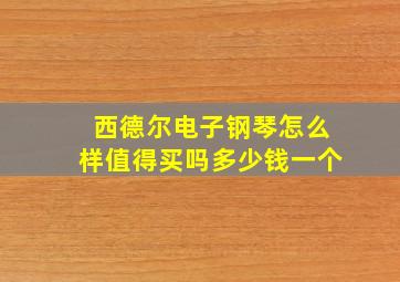 西德尔电子钢琴怎么样值得买吗多少钱一个