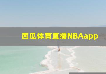 西瓜体育直播NBAapp