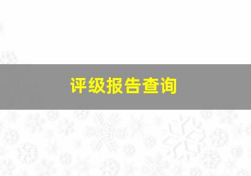 评级报告查询