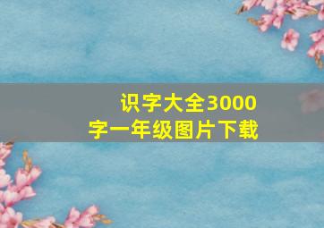 识字大全3000字一年级图片下载