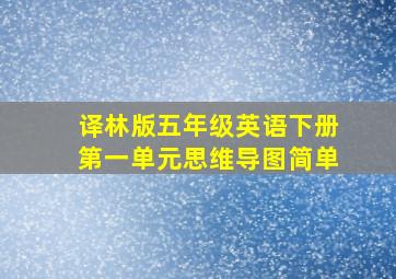 译林版五年级英语下册第一单元思维导图简单