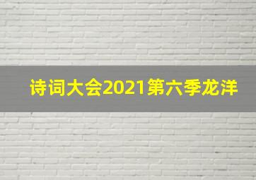 诗词大会2021第六季龙洋