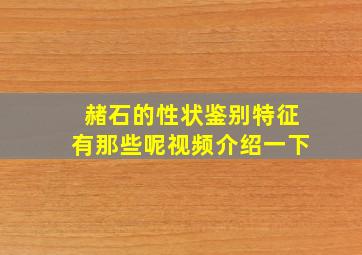 赭石的性状鉴别特征有那些呢视频介绍一下