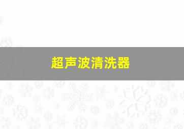 超声波清洗器