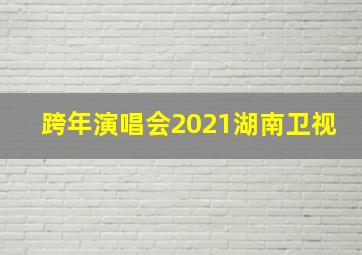 跨年演唱会2021湖南卫视