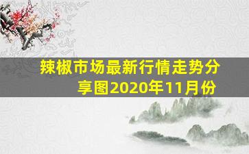 辣椒市场最新行情走势分享图2020年11月份