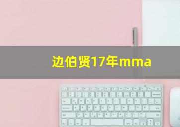 边伯贤17年mma