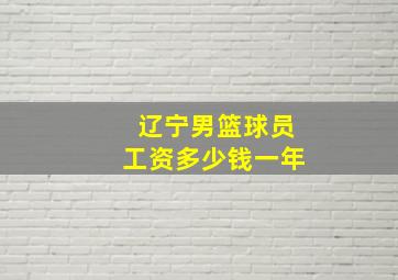 辽宁男篮球员工资多少钱一年