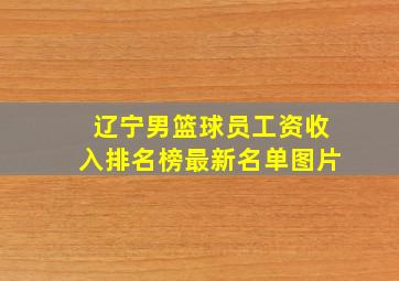 辽宁男篮球员工资收入排名榜最新名单图片