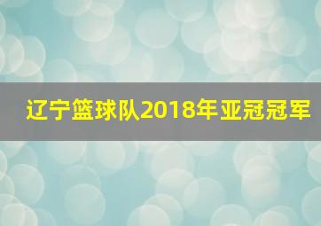 辽宁篮球队2018年亚冠冠军