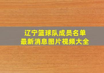 辽宁篮球队成员名单最新消息图片视频大全