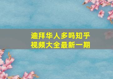 迪拜华人多吗知乎视频大全最新一期