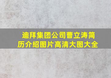 迪拜集团公司曹立涛简历介绍图片高清大图大全