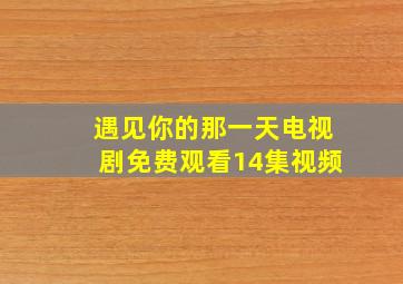 遇见你的那一天电视剧免费观看14集视频