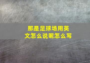 那是足球场用英文怎么说呢怎么写