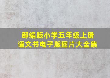 部编版小学五年级上册语文书电子版图片大全集