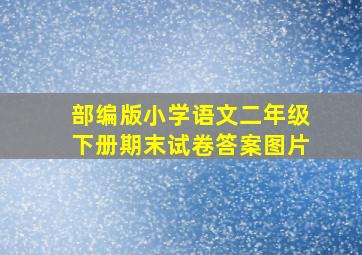 部编版小学语文二年级下册期末试卷答案图片