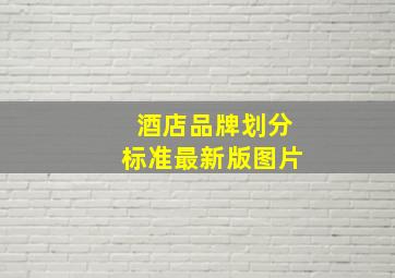 酒店品牌划分标准最新版图片