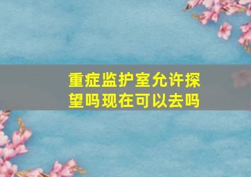 重症监护室允许探望吗现在可以去吗