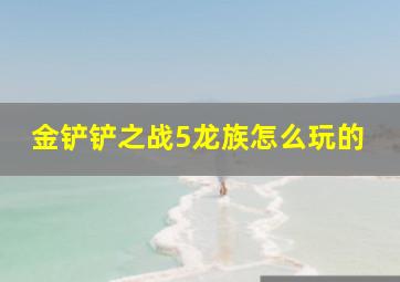 金铲铲之战5龙族怎么玩的