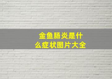 金鱼肠炎是什么症状图片大全