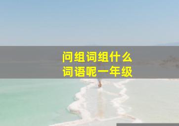 问组词组什么词语呢一年级