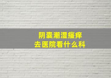 阴囊潮湿瘙痒去医院看什么科