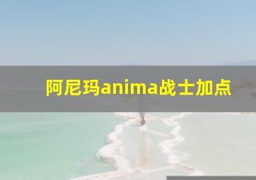 阿尼玛anima战士加点