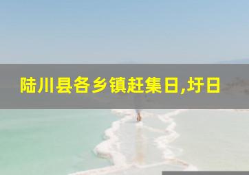 陆川县各乡镇赶集日,圩日