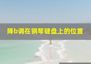 降b调在钢琴键盘上的位置