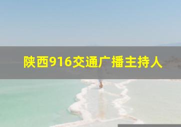 陕西916交通广播主持人