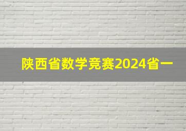 陕西省数学竞赛2024省一