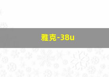 雅克-38u