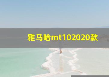 雅马哈mt102020款