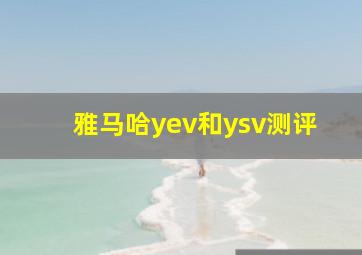 雅马哈yev和ysv测评