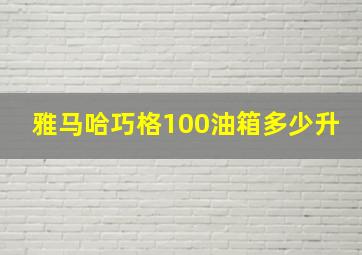 雅马哈巧格100油箱多少升