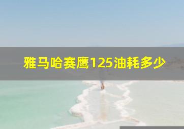 雅马哈赛鹰125油耗多少