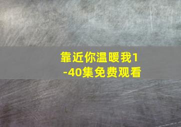 靠近你温暖我1-40集免费观看