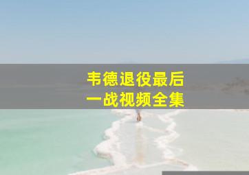 韦德退役最后一战视频全集