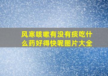 风寒咳嗽有没有痰吃什么药好得快呢图片大全