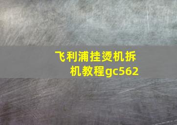 飞利浦挂烫机拆机教程gc562