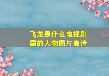 飞龙是什么电视剧里的人物图片高清