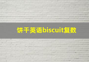 饼干英语biscuit复数