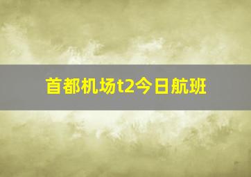 首都机场t2今日航班