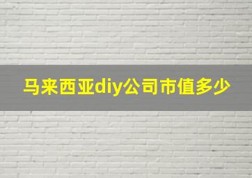 马来西亚diy公司市值多少