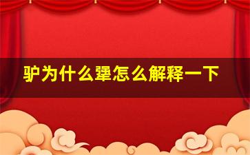 驴为什么犟怎么解释一下