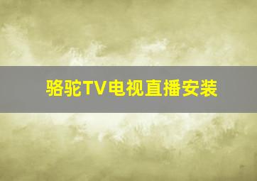 骆驼TV电视直播安装